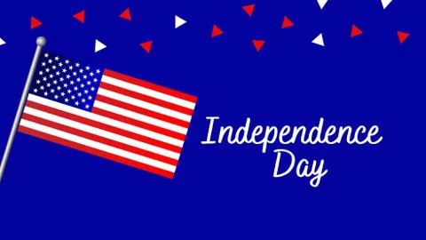 Backdrop, design, banner or background with an illustration of United States  Stock Illustration
