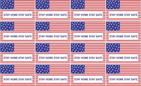 Backdrop Design with usa flag Stock Illustration