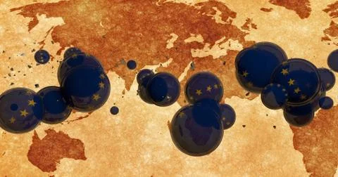 Backdrop full of bubble. Stock Illustration