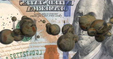 Backdrop full of bubble. Stock Illustration