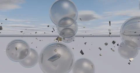 Backdrop full of bubbles. Stock Illustration