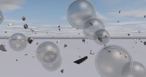 Backdrop full of bubbles. Stock Illustration