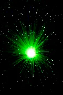 Backdrop of lights of colored fiber optics galaxy stars Stock Photos