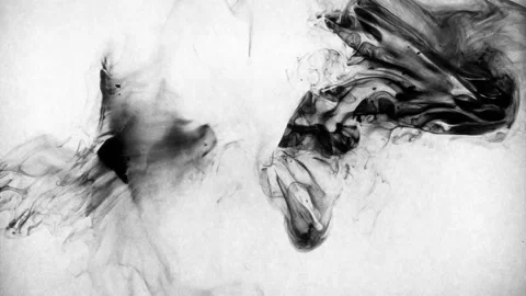 Backdrop with liquid paint in motion for art compositions Stock Footage 170231551