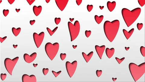 Backdrop of moving red loves texture , 4k animation Stock Footage 268331980