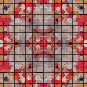 Backdrop pattern design for textile print, floor tiles and carpet Stock Illustration
