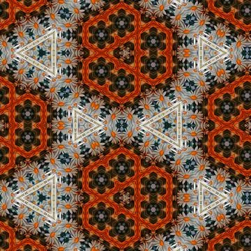 Backdrop pattern design for textile print, floor tiles and carpet Stock Illustration