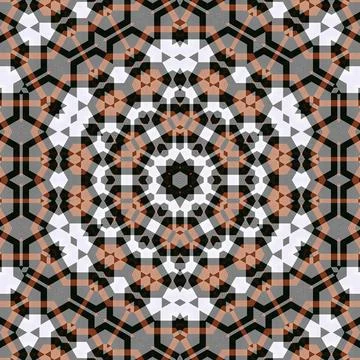 Backdrop pattern design for textile print, floor tiles and carpet Stock Illustration