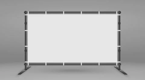 Backdrop Stand For Banners Stock Illustration