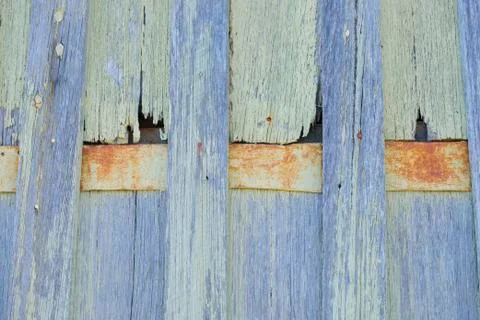 Backdrop Timber panels and rusty metal Stock-Fotos