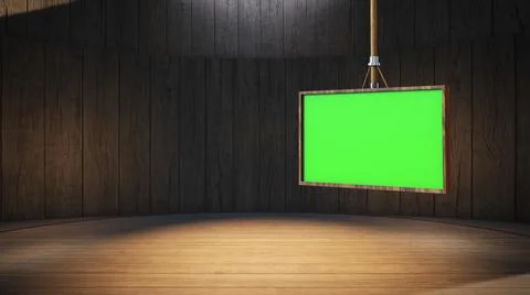 Backdrop For TV Shows .TV On Wall.3D Virtual News Studio Background Illustration