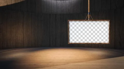 Backdrop For TV Shows .TV On Wall.3D Virtual News Studio Background Illustration