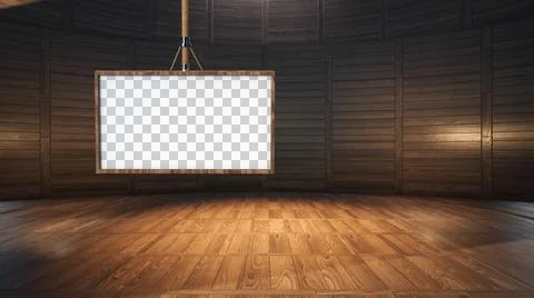 Backdrop For TV Shows .TV On Wall.3D Virtual News Studio Background Illustration