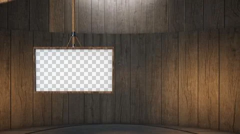 Backdrop For TV Shows .TV On Wall.3D Virtual News Studio Background Illustration
