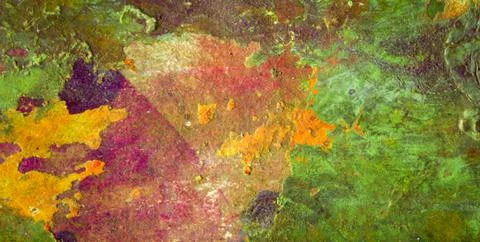 A Backdrop of Vibrant Colors, Texture, and Gold Elements Stock Illustration