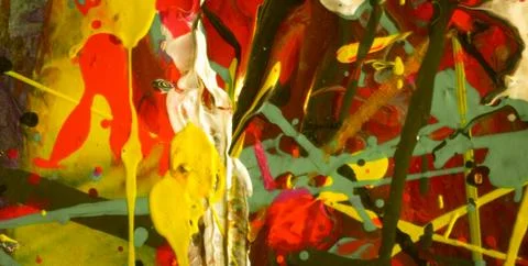 A Backdrop of Vibrant Colors, Texture, and Gold Elements Stockillustratie