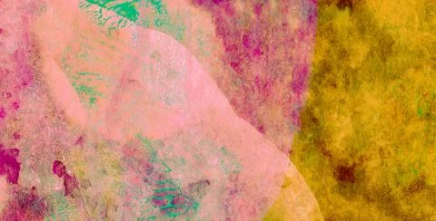 A Backdrop of Vibrant Colors, Texture, and Gold Elements Stock Illustration