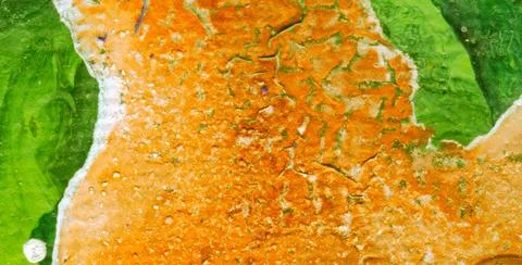 A Backdrop of Vibrant Colors, Texture, and Gold Elements Stock Illustration