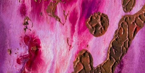 A Backdrop of Vibrant Colors, Texture, and Gold Elements Illustrazione stock