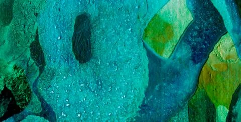 A Backdrop of Vibrant Colors, Texture, and Gold Elements Illustrazione stock