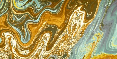 A Backdrop of Vibrant Colors, Texture, and Gold Elements 库存插图