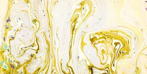 A Backdrop of Vibrant Colors, Texture, and Gold Elements Stock Illustration