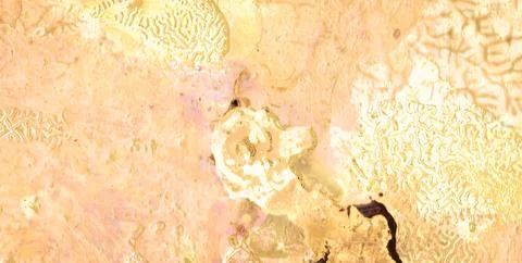 A Backdrop of Vibrant Colors, Texture, and Gold Elements Stock Illustration