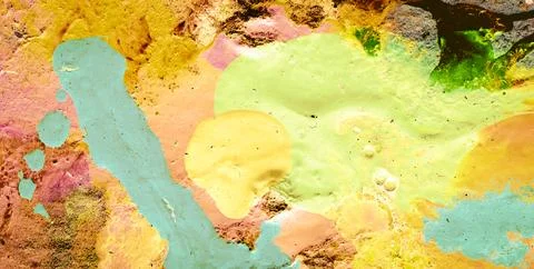 A Backdrop of Vibrant Colors, Texture, and Gold Elements Stock Illustration