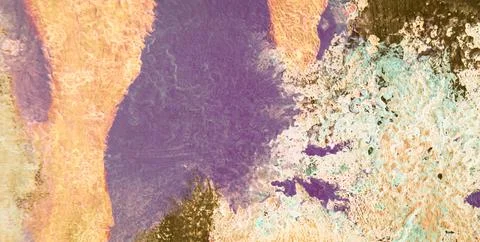 A Backdrop of Vibrant Colors, Texture, and Gold Elements Stock Illustration