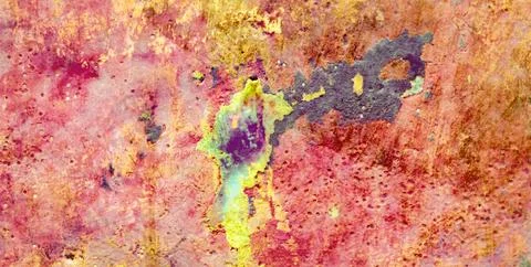 A Backdrop of Vibrant Colors, Texture, and Gold Elements 스톡 일러스트