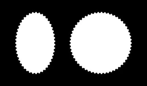 Backdrops for postcards, letters, empty borders, Postage stamp template frames Stock Illustration