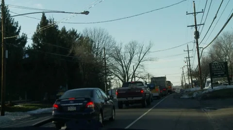 Backed up traffic Stock Footage 8555668