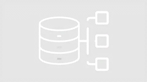 Backend system white line animation Stock Footage 340285538