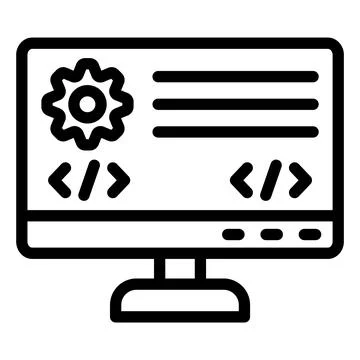 Backend Vector Icon Design Illustration Stock Illustration