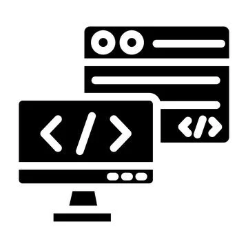 Backend Vector Icon Design Illustration Stock Illustration