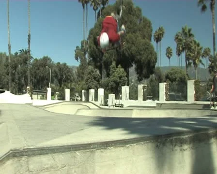 Backflip plus 360 on a BMX Stockbeeldmateriaal 12686965