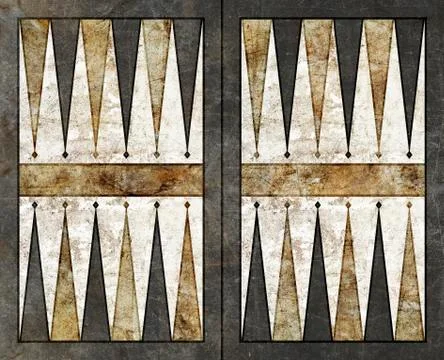 Backgammon background empty board table Stock Photos