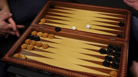 Backgammon board 스톡 동영상 34173274
