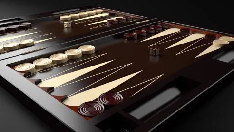 Backgammon Board Illustrazione stock