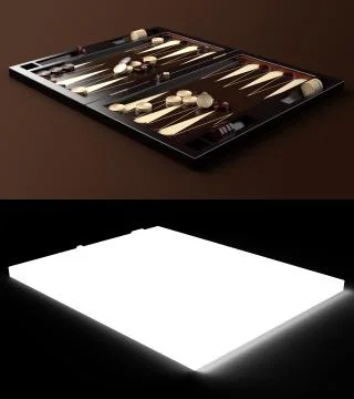 Backgammon Board Illustrazione stock