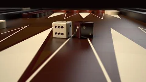 Backgammon Board Illustrazione stock