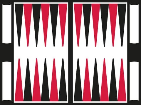 Backgammon box Stock Illustration