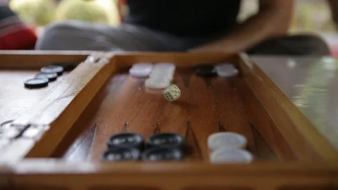 Backgammon Cubes 스톡 동영상 102177377