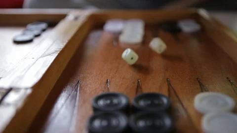 Backgammon Cubes Stock Footage 102177383