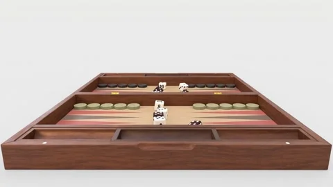 Backgammon with dice Stockbeeldmateriaal 317836807