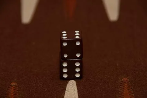 Backgammon Dice Stock-Fotos