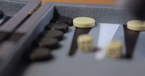 Backgammon Dice Roll Stock Footage 93765594