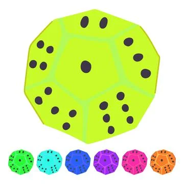 Backgammon dice vector cartoon graphic Stock Illustration