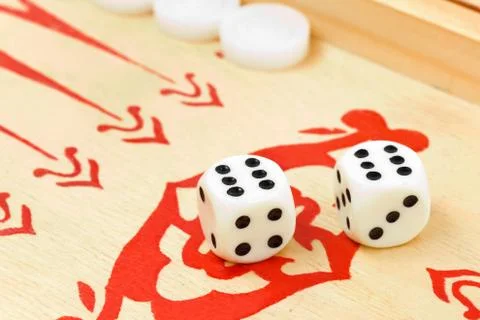 Backgammon dices 写真素材