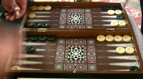 Backgammon Full HD 1080p Stock Footage